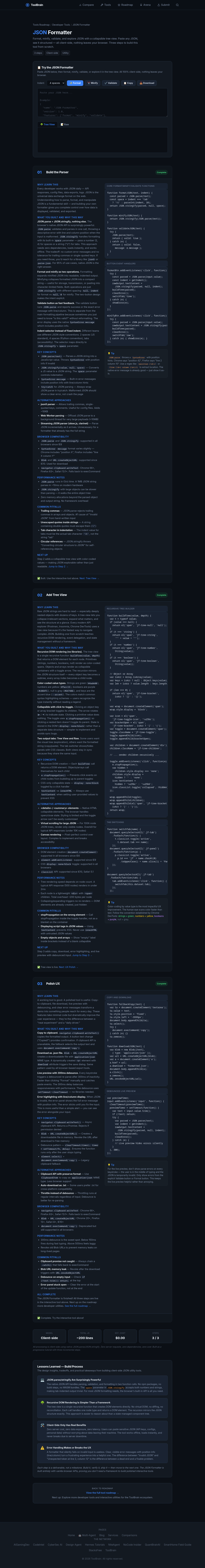 JSON Formatter screenshot